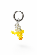 Handbeaded banana earring