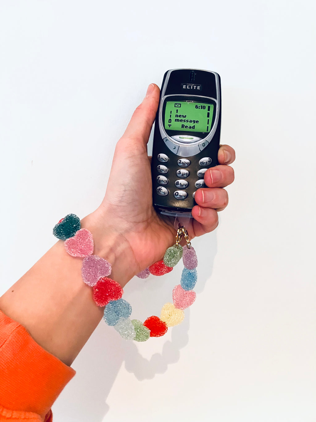 Phone chain - 💚❤️💙💜💛