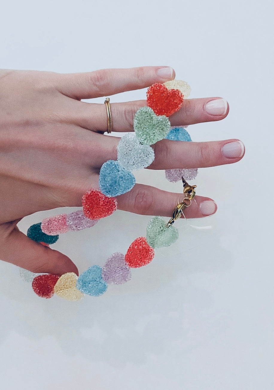 Phone chain - 💚❤️💙💜💛