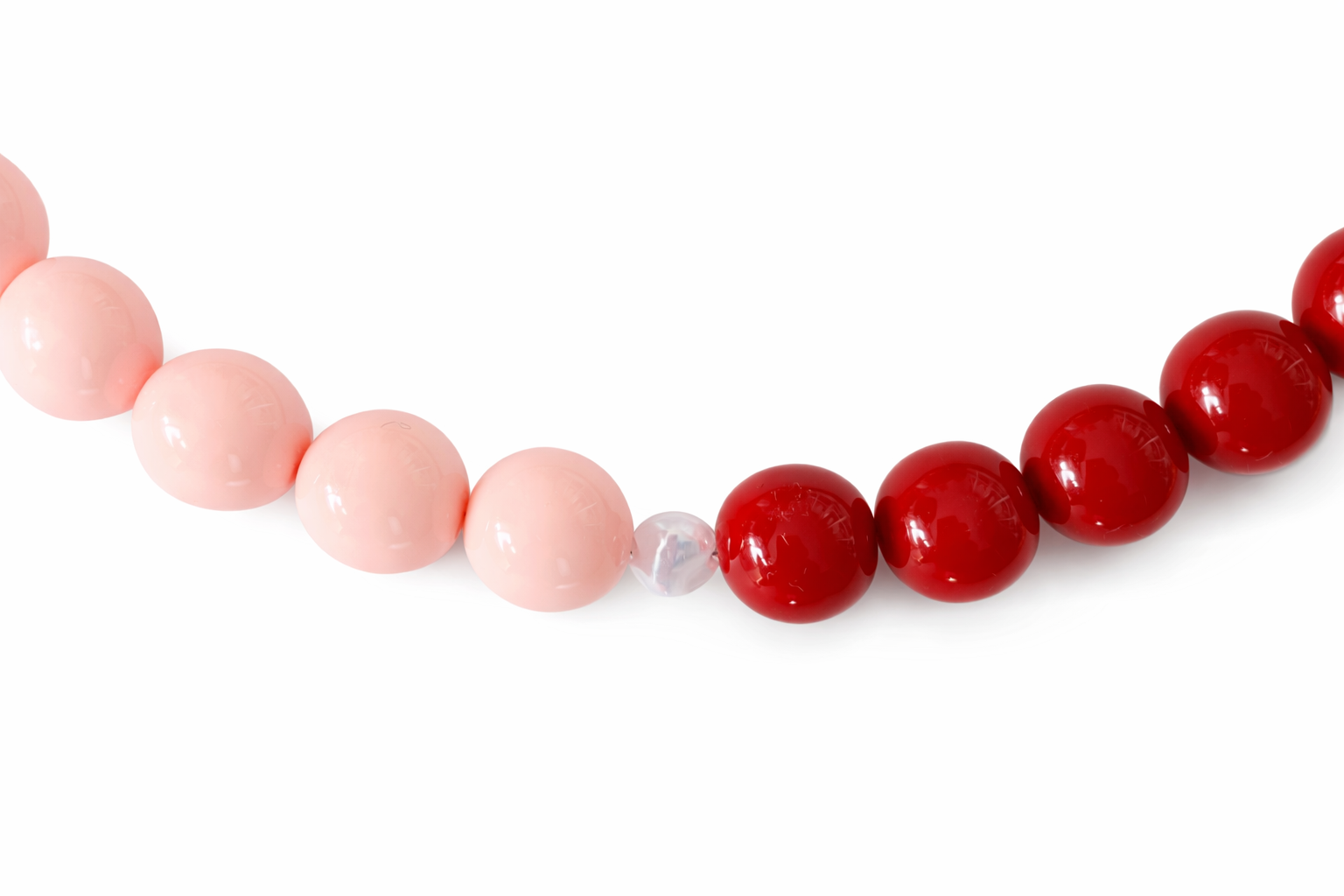 Necklace - two tone pearl