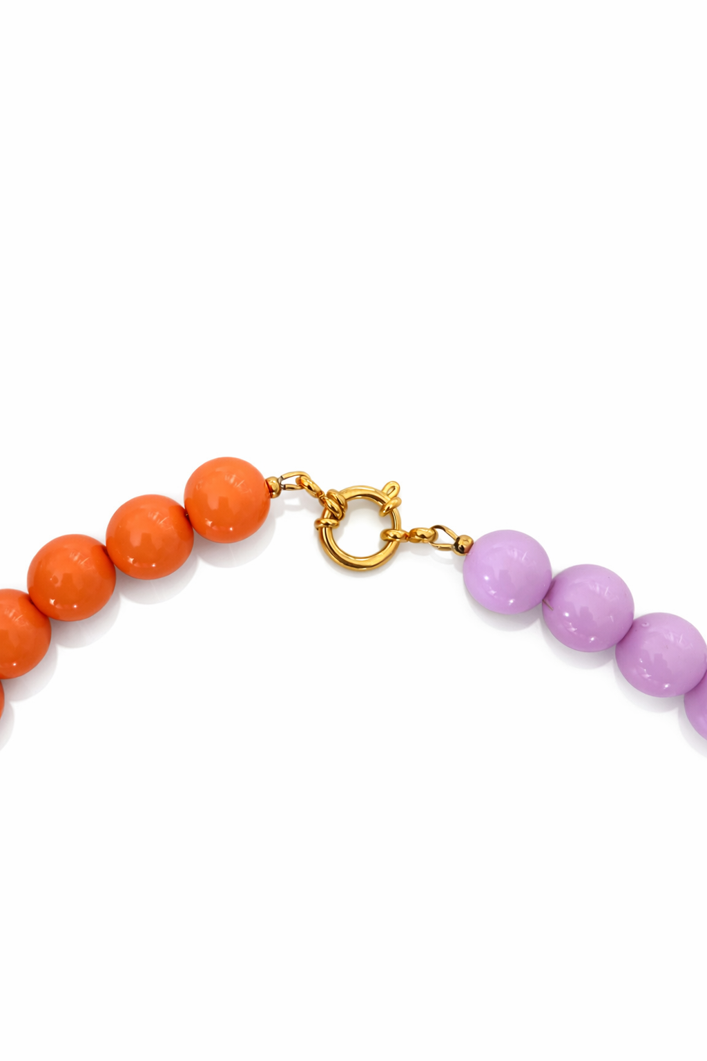 Necklace - two tone pearl
