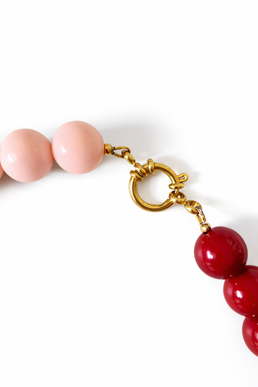 Necklace - two tone pearl