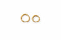 Stainless steel golden earring, 17mm