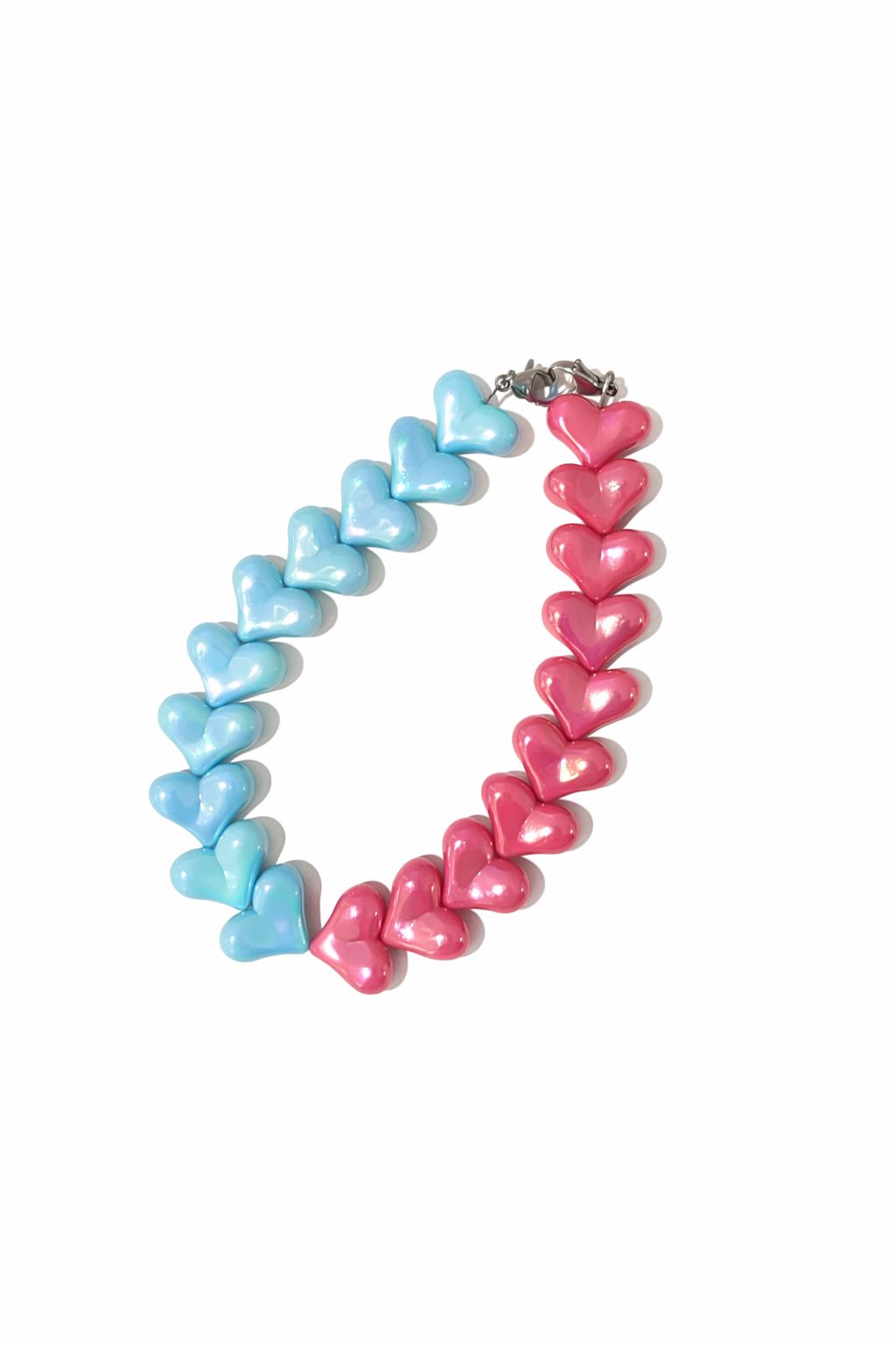 Phone chain - 🩵🩷🩵💚