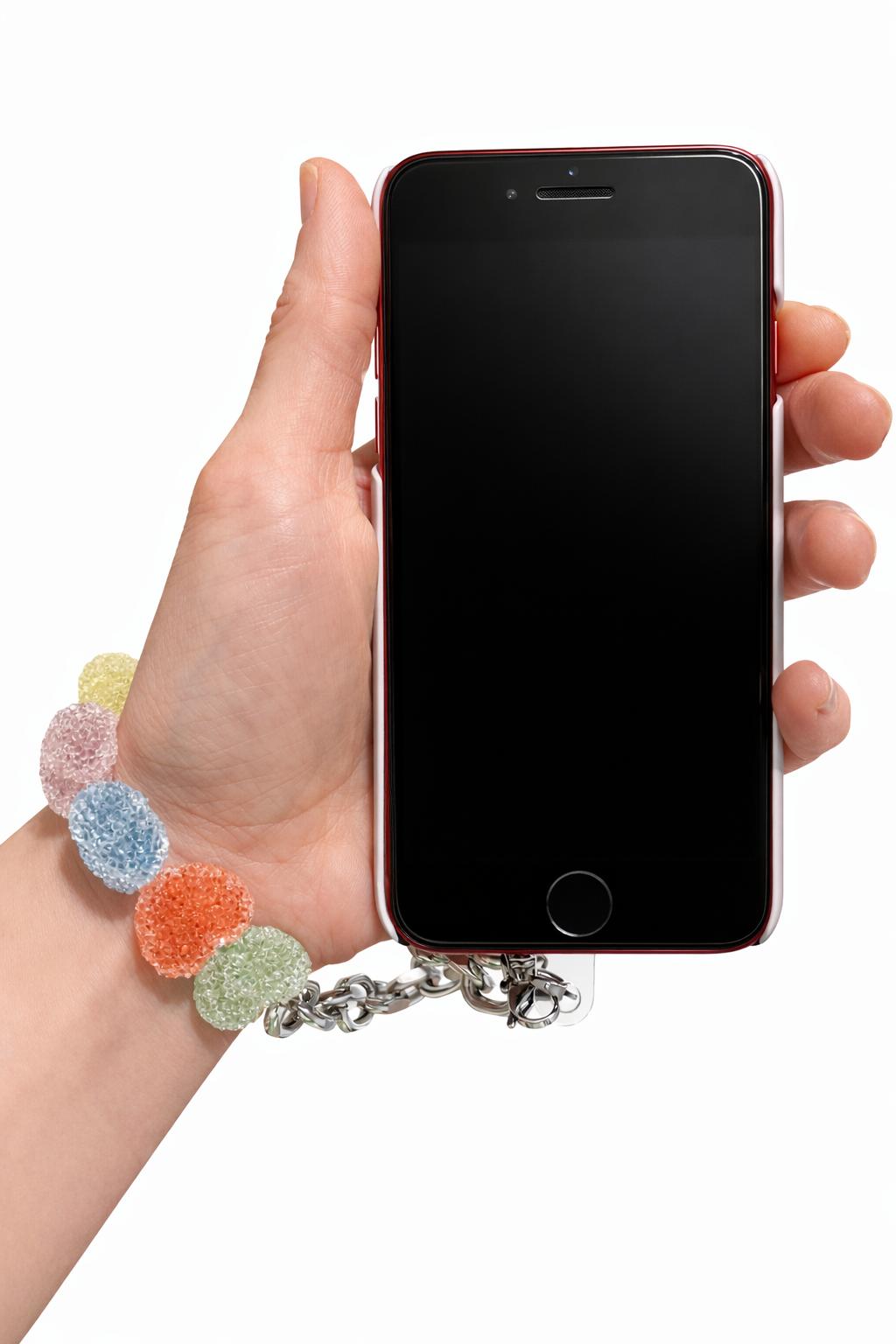 Phone chain - 💚❤️💙💜💛⚪️⚪️⚪️⚪️⚪️